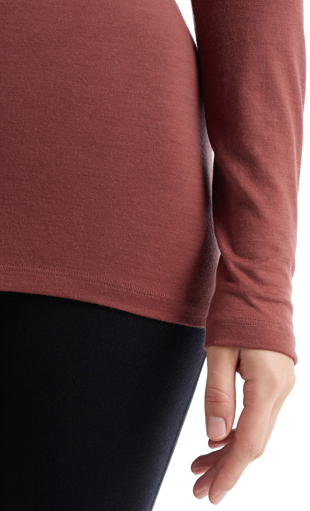 200 Oasis Long Sleeve Crewneck Women's Thermal Shirt - Soft Cotton Blend Base Layer for Winter, Fall & Outdoor Activities