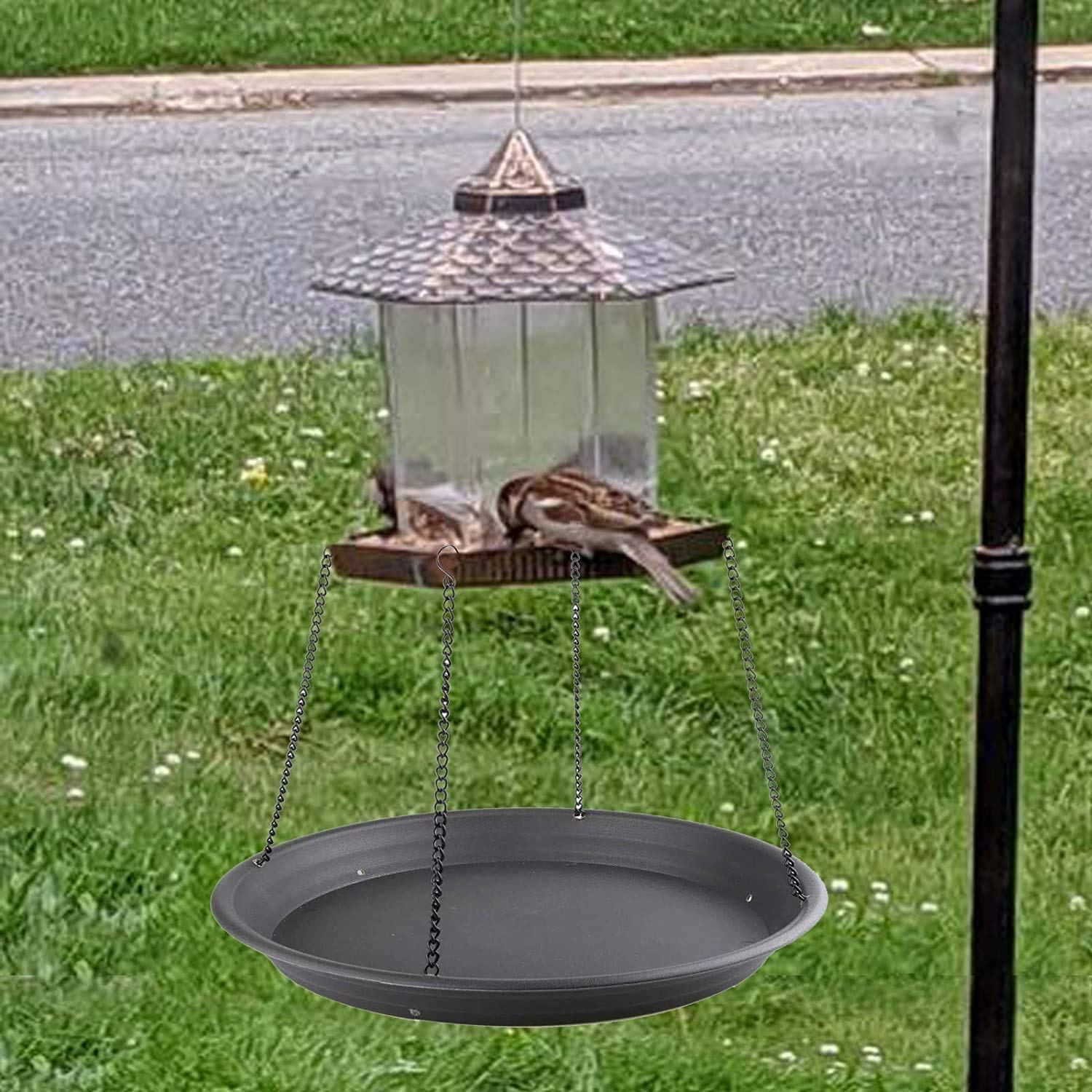 Premium Bird Seed Catcher Tray - Hanging Platform Feeder for Outdoor Backyard & Garden - Attracts Wild Birds While Reducing Seed Waste (No Feeder Included) - Perfect for Birdwatching, Nature Lovers & Eco-Friendly Gardens