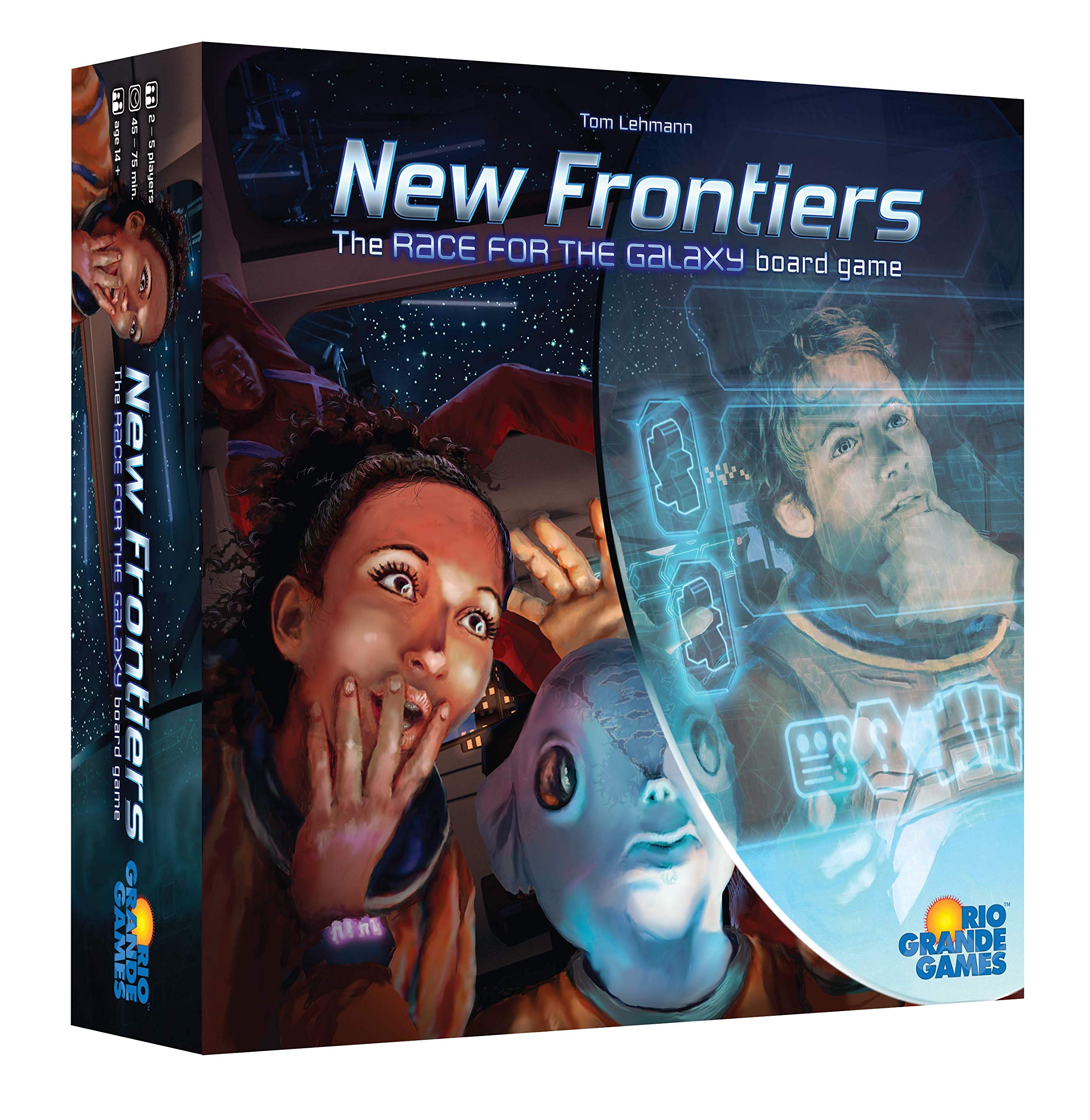 Race for The Galaxy Board Game - New Frontiers by Rio Grande Games | Strategic Space Exploration Card Game for Adults & Teens | Perfect for Game Nights & Family Gatherings
