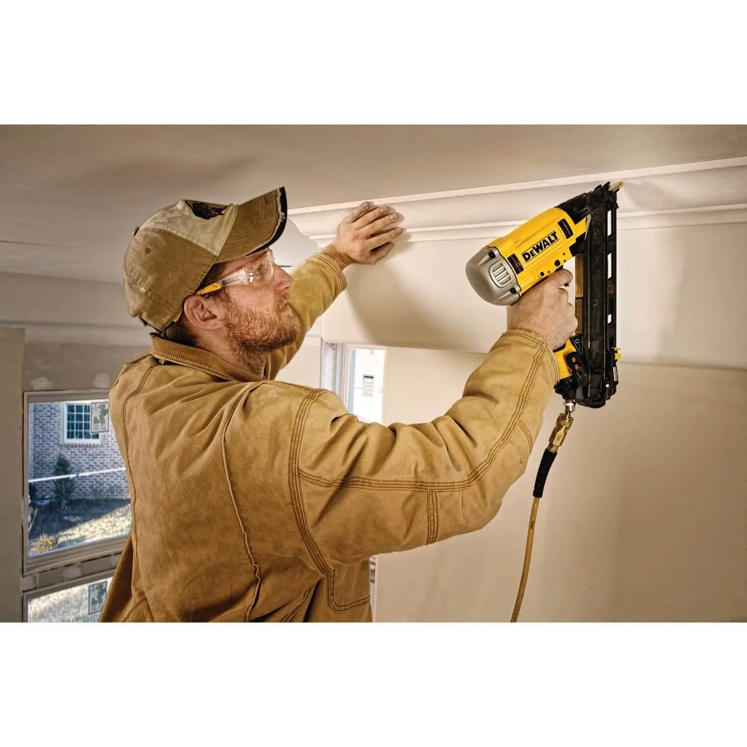 DeWalt DWFP72155 15 Gauge Precision Point Angle Finish Nailer - Perfect for Crown Molding, Baseboards & Trim Work