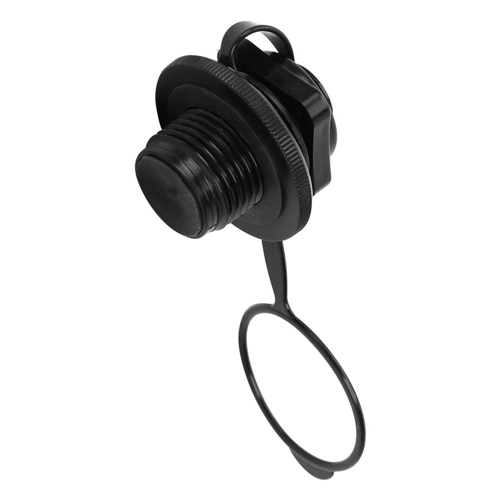 **23.9mm Black Plastic Inflatable Boat Air Valve - Replacement Boston Valve for Kayak, Raft, Canoe & Rubber Pool | Durable Gas Plug for Fishing & Water Sports**    *(Use Case: Perfect for inflatable boats, kayaks, rafts, canoes, and rubber pools to ensure airtight sealing during fishing, paddling, and water adventures.)*