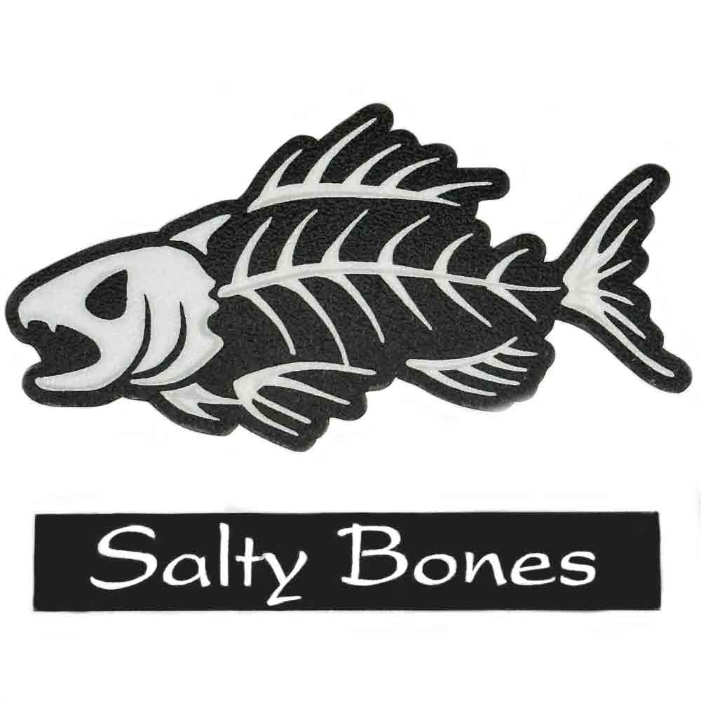 Bonefish Salty Bones Decal Sticker - Waterproof Vinyl for Cars, Laptops, Windows - Perfect for Fishing Enthusiasts & Outdoor Adventures