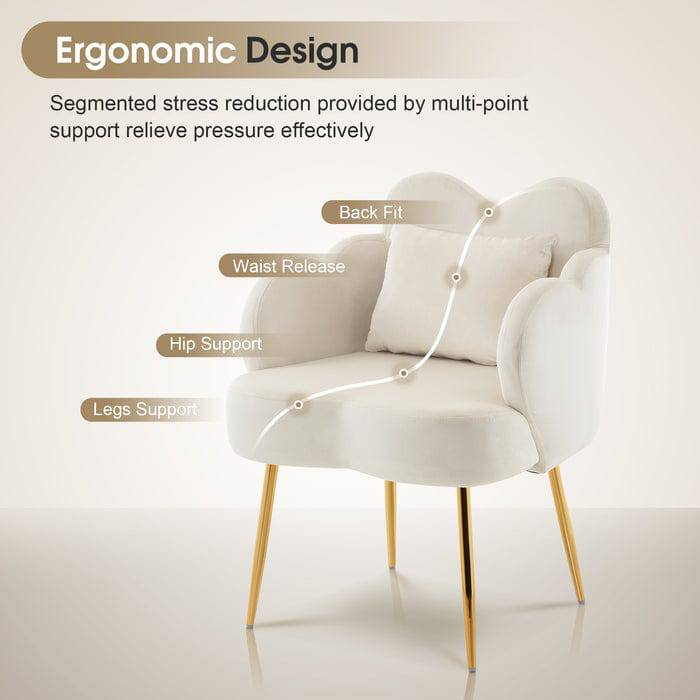 Professional Cotton Candy Manicure Chair for Salon & Spa - Ergonomic Nail Salon Stool with Adjustable Height - Perfect for Pedicures, Manicures, and Beauty Treatments