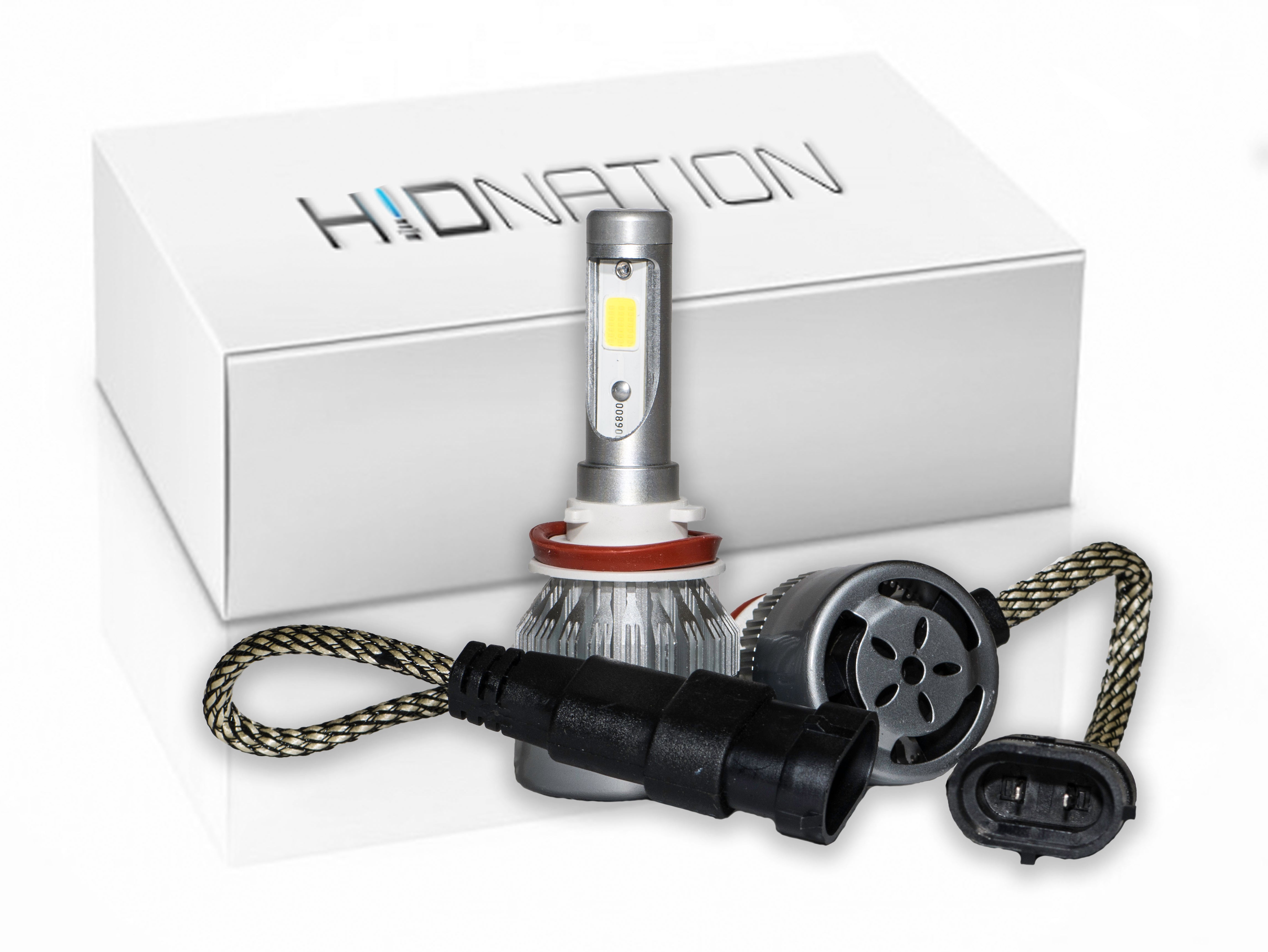 H8 H9 H11 LED Headlight Bulbs Conversion Kit - Super Bright 6000K White Light, Plug and Play, IP67 Waterproof - Perfect for Cars, Trucks, SUVs, Off-Road Vehicles & Night Driving