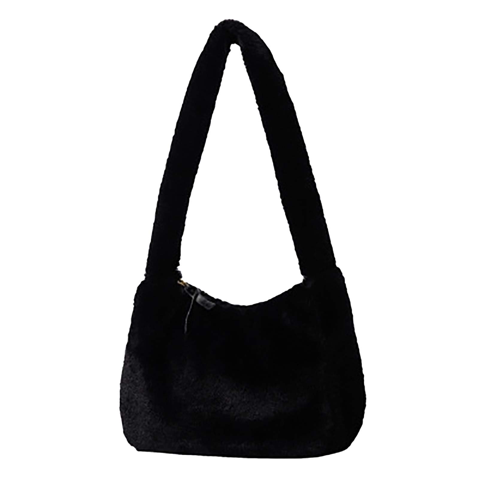 Stylish Plush Shoulder & Crossbody Handbags for Women - Fashionable & Comfortable Everyday Use for Work, Travel & Shopping