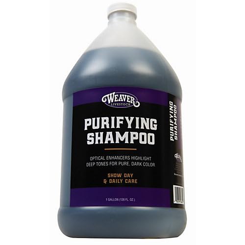 Natural Weaver Livestock Purifying Shampoo for Horses & Cattle - Gentle Cleansing Formula with Essential Oils | Perfect for Show Prep, Daily Grooming & Skin Care