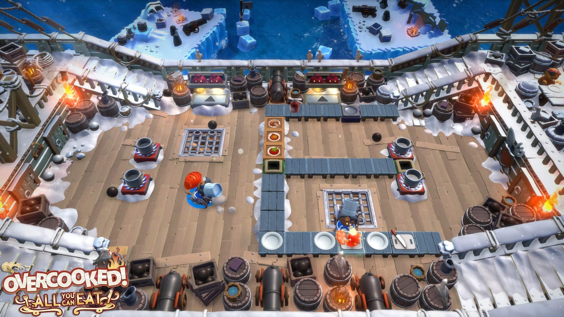 Overcooked All You Can Eat - PS5 Game (French Edition) | Fun Multiplayer Cooking Simulation for Family & Friends Game Nights