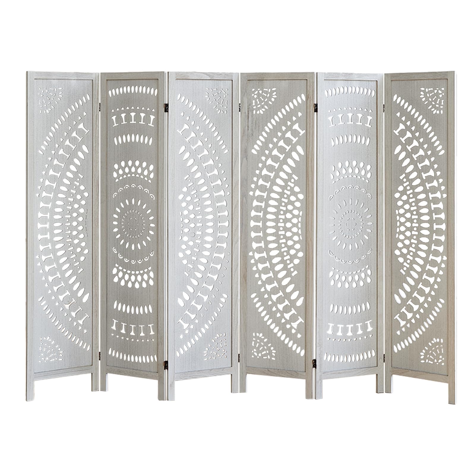 Boho 6-Panel Room Divider Screen - 67
