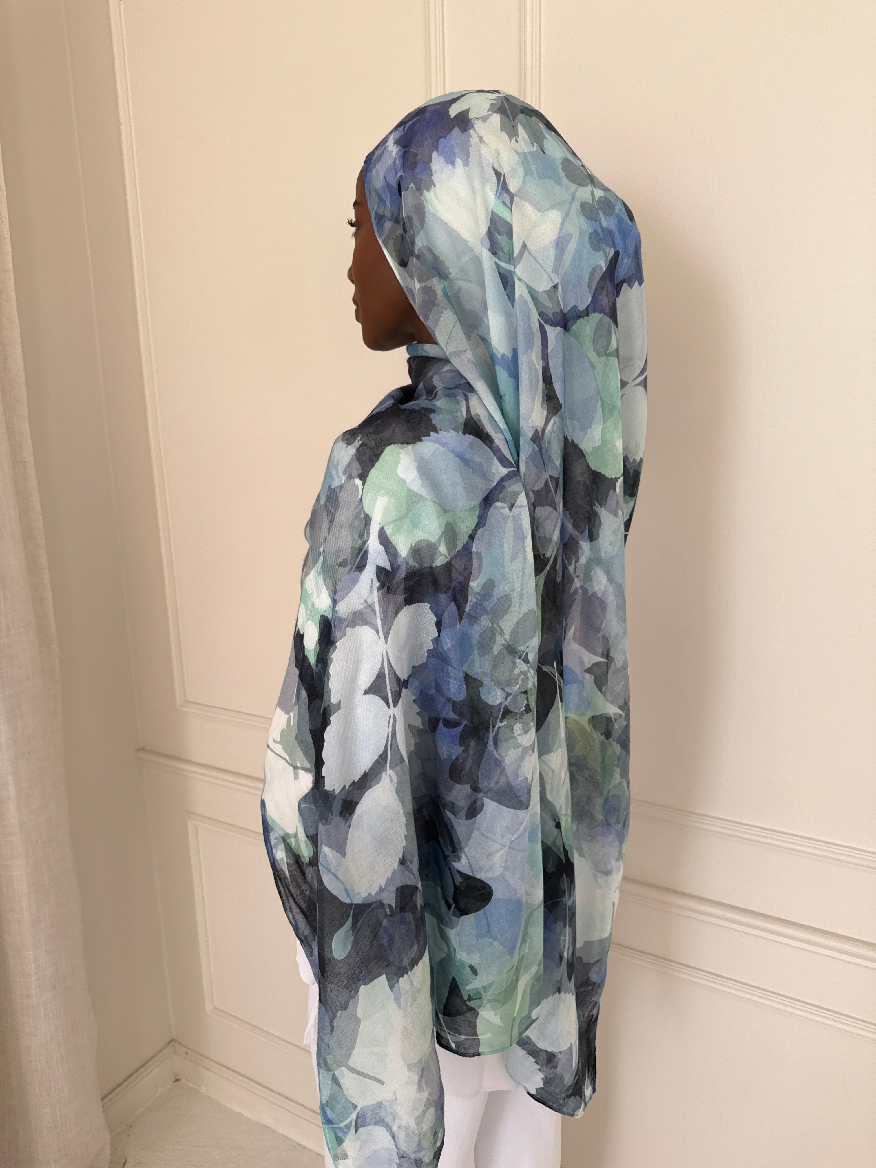 Modal Print Hijab Lahij - Soft & Breathable Muslim Scarf for Women - Perfect for Daily Wear, Prayer, and Special Occasions