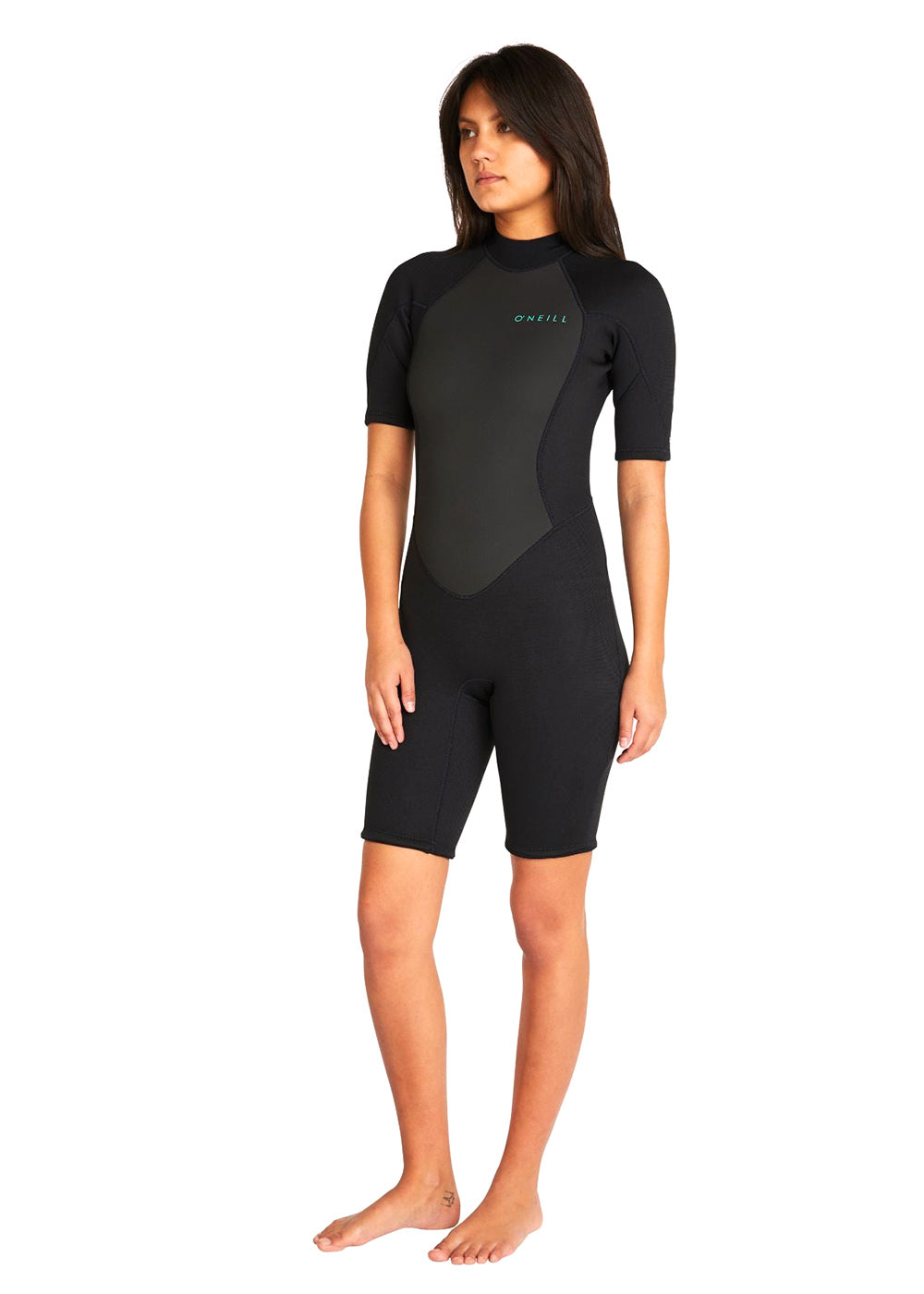 O'Neill Women's Factor SS 2mm BZ Spring Suit Wetsuit - Full Sleeve Neoprene Swimsuit for Surfing, Diving & Water Sports