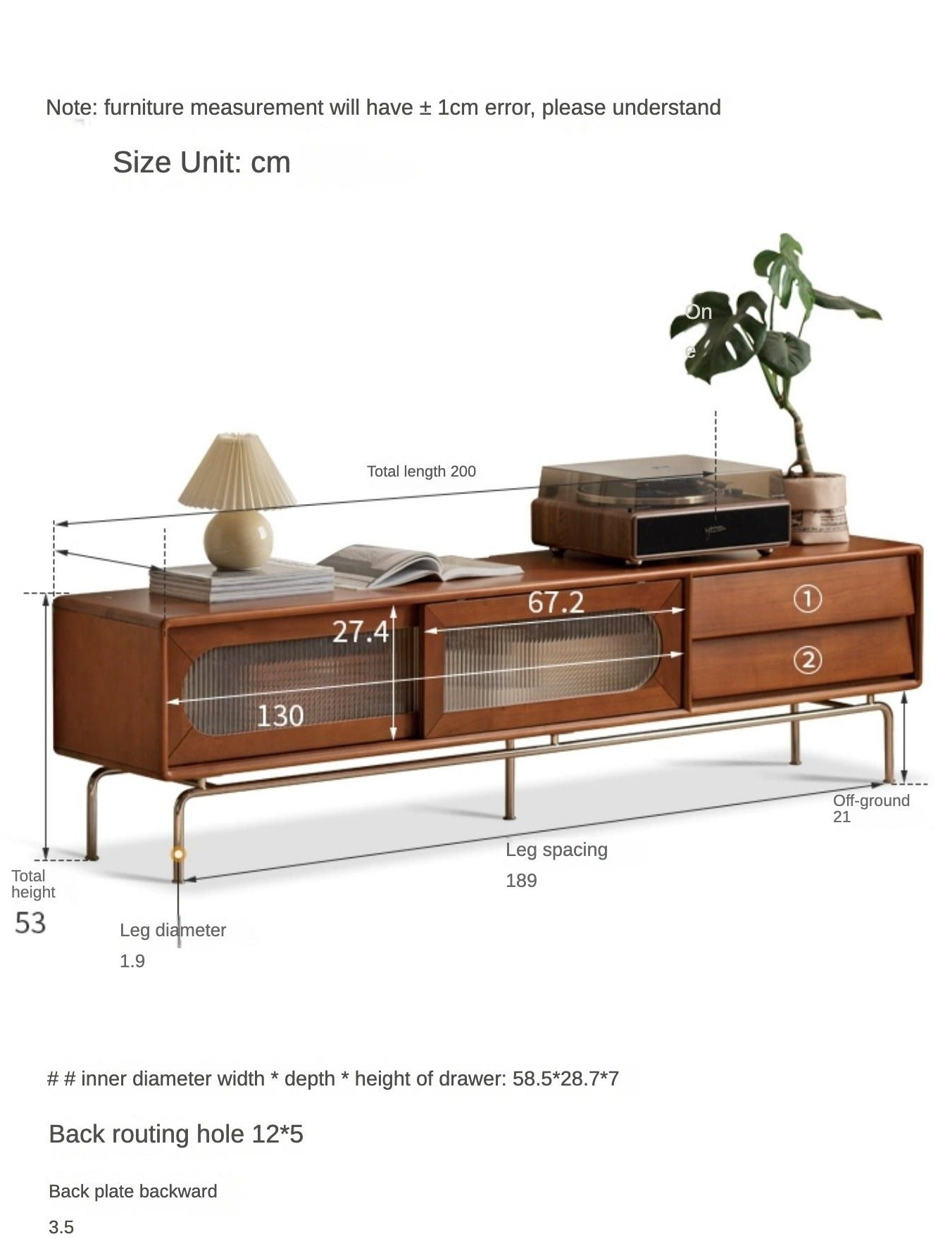 Solid Oak & Poplar Wood French Style TV Stand with Sliding Doors - Perfect for Living Room, Bedroom & Home Theater Storage