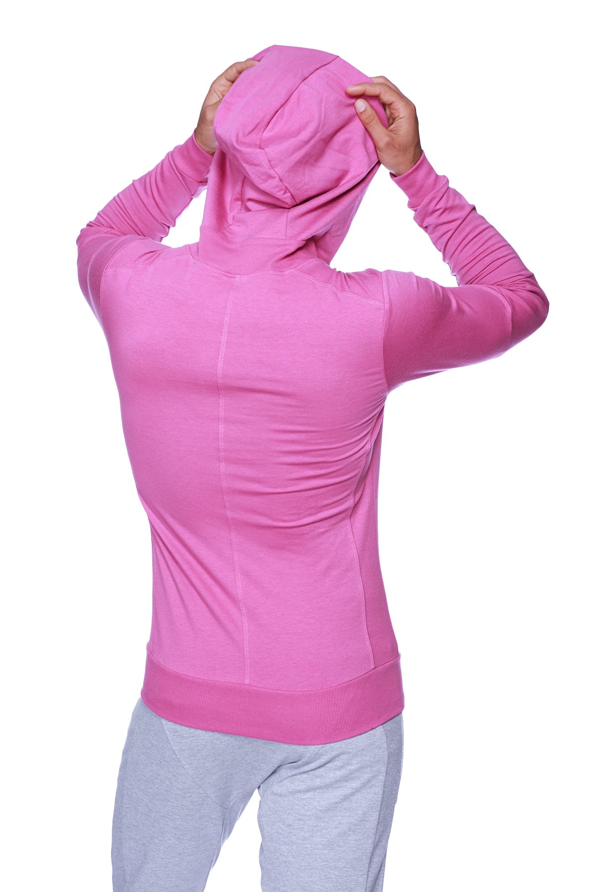 4th Men's Crossover Transition Track & Yoga Gym Hoodie - Modal French Terry Stretch Hooded Sweatshirt - Made in USA - European Style Fit - Perfect for Workouts, Yoga & Casual Wear