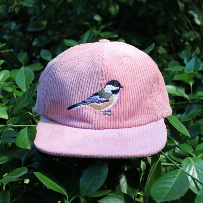 Bird Collective Chickadee Corduroy Hat - Women's Winter Beanie with Embroidery | Cozy & Stylish for Outdoor Activities, Hiking & Casual Wear