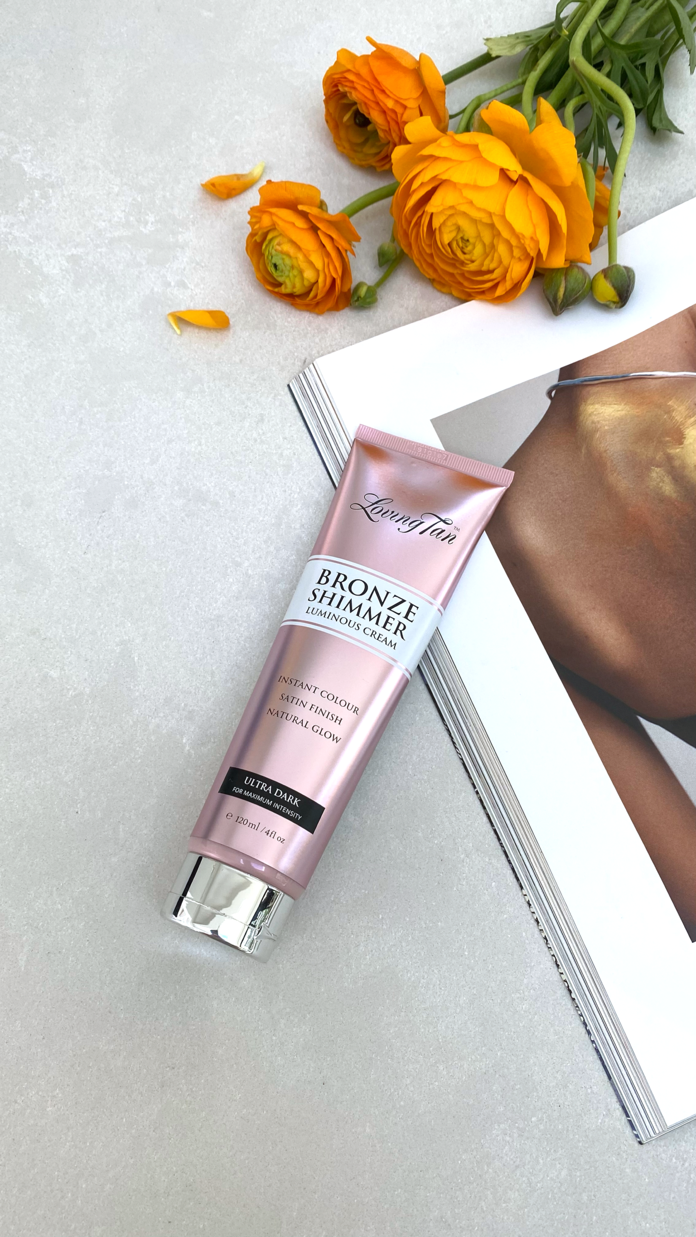 Loving Tan Bronze Shimmer Luminous Cream - Ultra Dark Self Tanner for a Natural Glow | Perfect for Beach Vacations, Summer Tanning & Special Occasions