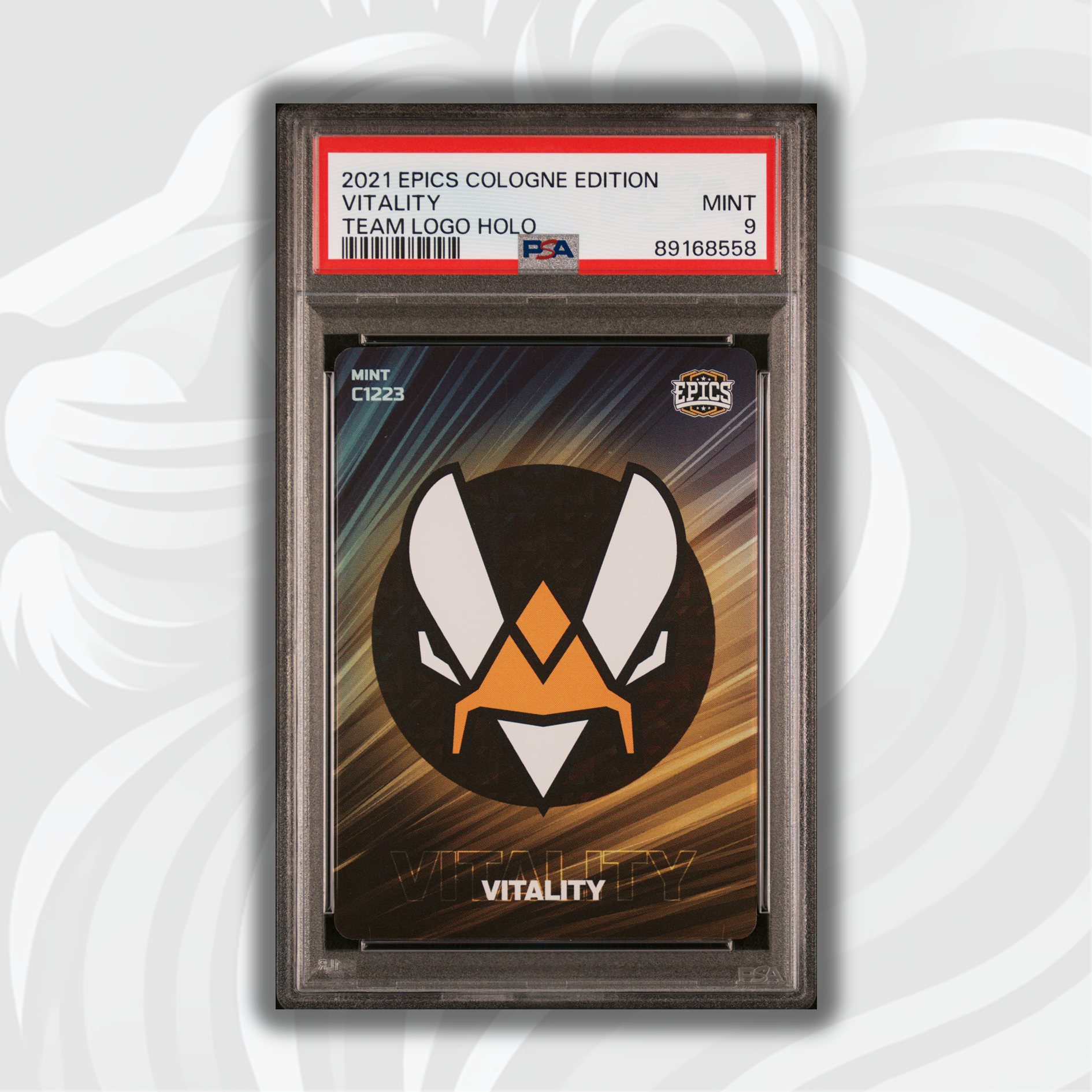 PSA 9 Graded 2021 Epics Cologne Edition Team Logo Holo Card - Vitality C1223 - Perfect for Esports Collectors & CS:GO Memorabilia Displays