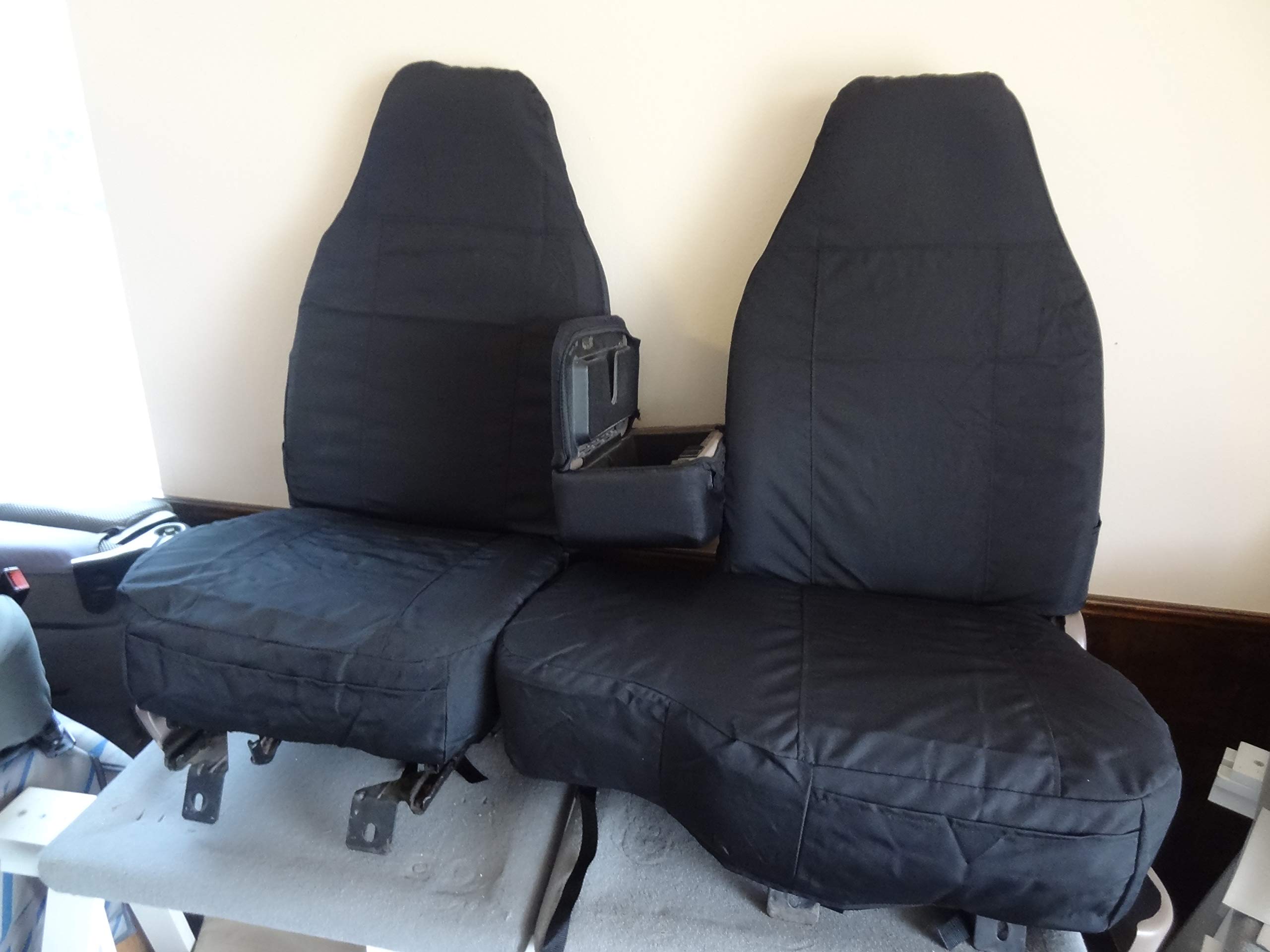 Durafit Waterproof Seat Covers for 1991-1997 Ford Ranger High Back 60/40 Split Bench with Console Opening - Black Endura Fabric | Perfect for Off-Roading, Camping & Work Trucks