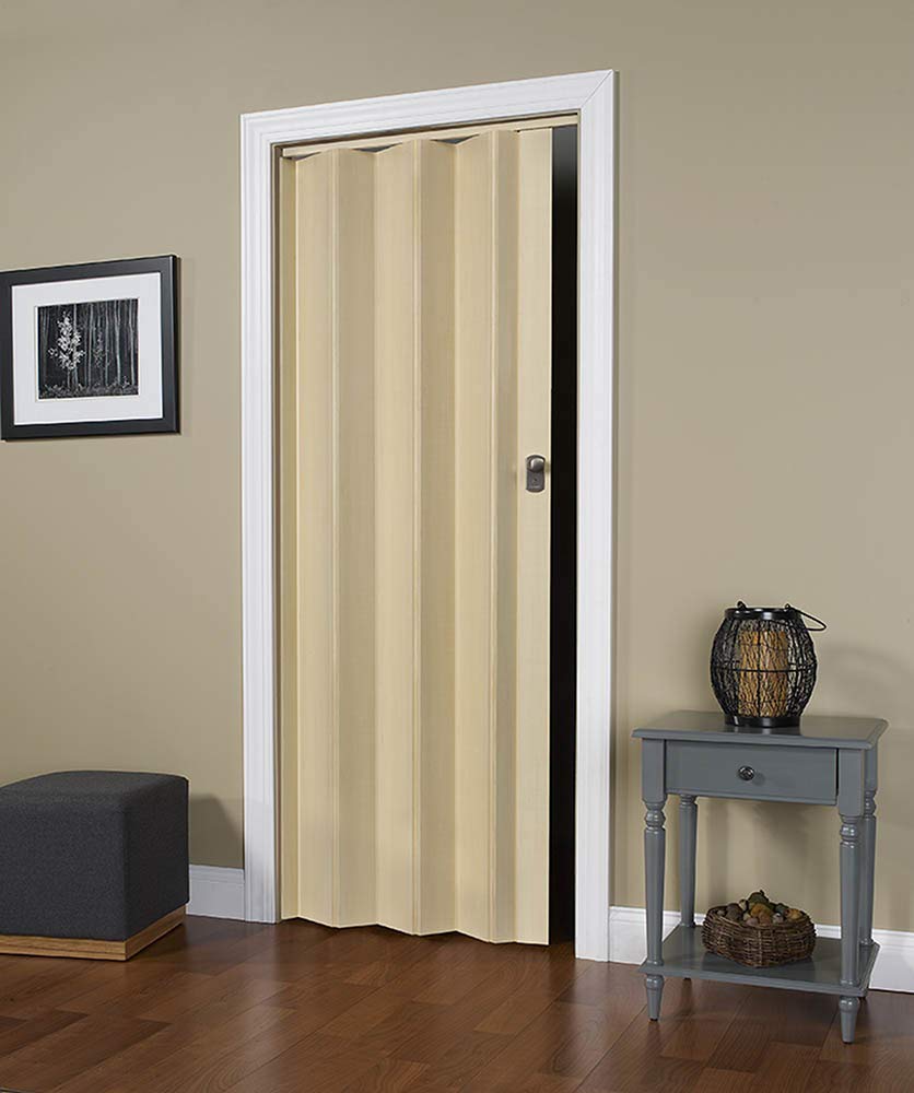 LTL Home Products HSMARQ3280MA Marquis Interior Multifold Folding Accordion Door - Solid Maple Wood for Bedroom, Closet & Room Divider | Space Saving Solution for Homes & Apartments