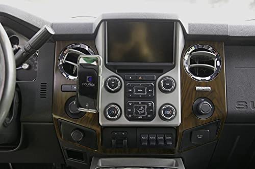 Course Motorsports DirectFit Automatic Gripping Wireless Charging Car Phone Mount Holder for Ford F250 F350 F450 F550 (2014-2016) - Black | Hands-Free Charging for Road Trips & Daily Commutes
