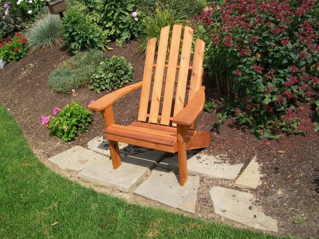 Premium A&L Furniture Kennebunkport Adirondack Chair - All-Weather Resin Outdoor Patio Furniture for Backyard, Garden & Poolside Relaxation