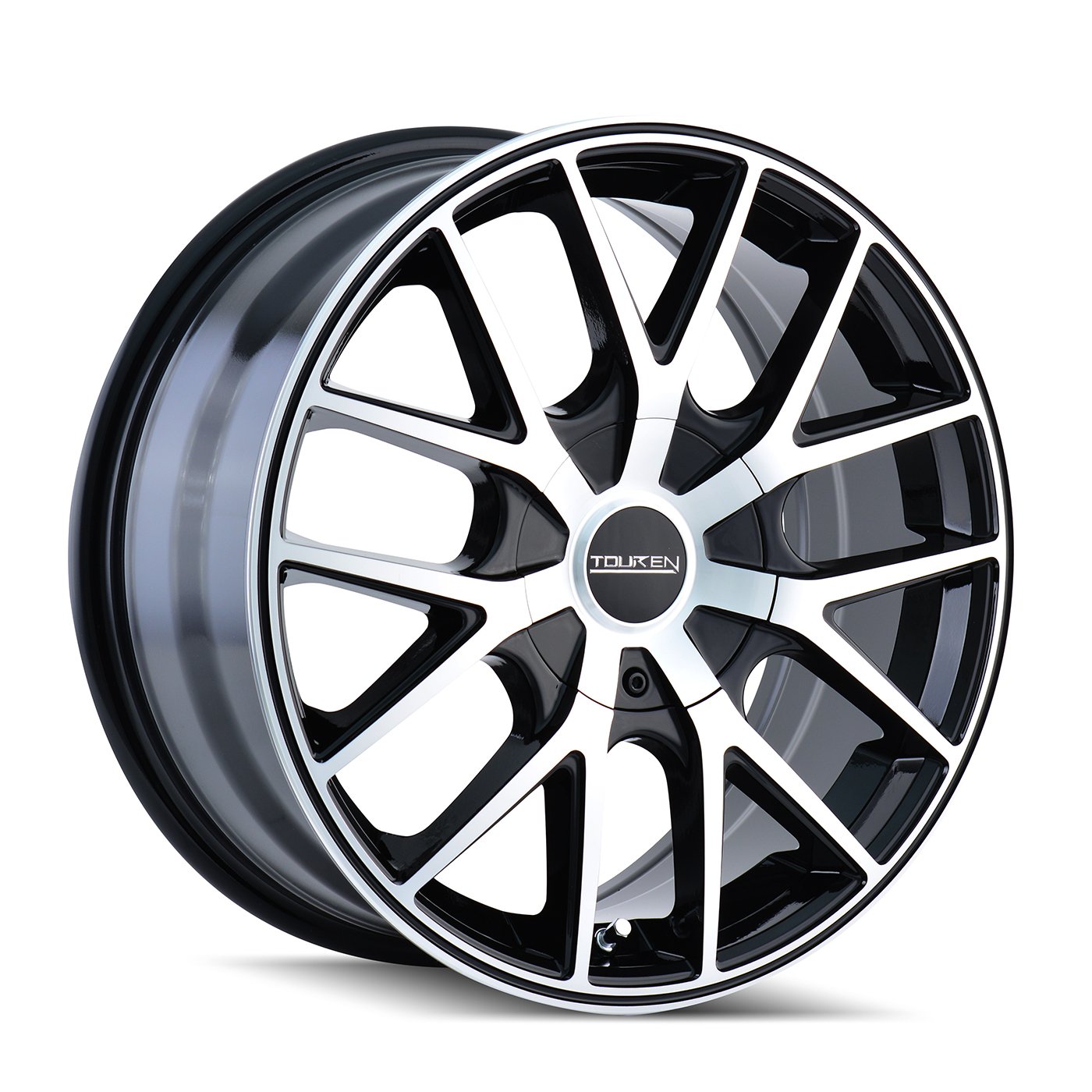 TR60 18x8 Wheels - 5x115/120 Bolt Pattern, 20mm Offset - Black/Machined Face/Black Ring (Set of 1) - Perfect for Chevy, GMC, Cadillac SUVs & Trucks - Off-Road & Street Performance
