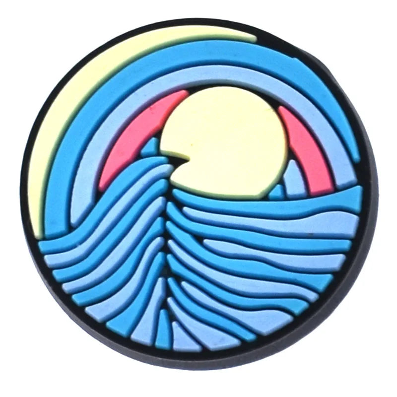 Wholesale 1pc PVC Shoe Charms for Crocs - Beach Vacation Badges, Sandal Decorations for Women & Kids, Jeans Pins for Men - Perfect for Summer Accessories, DIY Shoes & Fashion Outfits