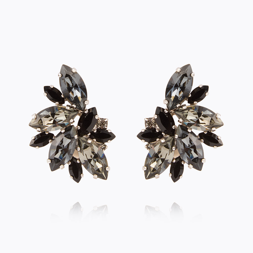 Trendy Black Iris Earcuffs Set - Boho Chic Ear Cuffs for Women - Perfect for Parties, Concerts & Everyday Wear