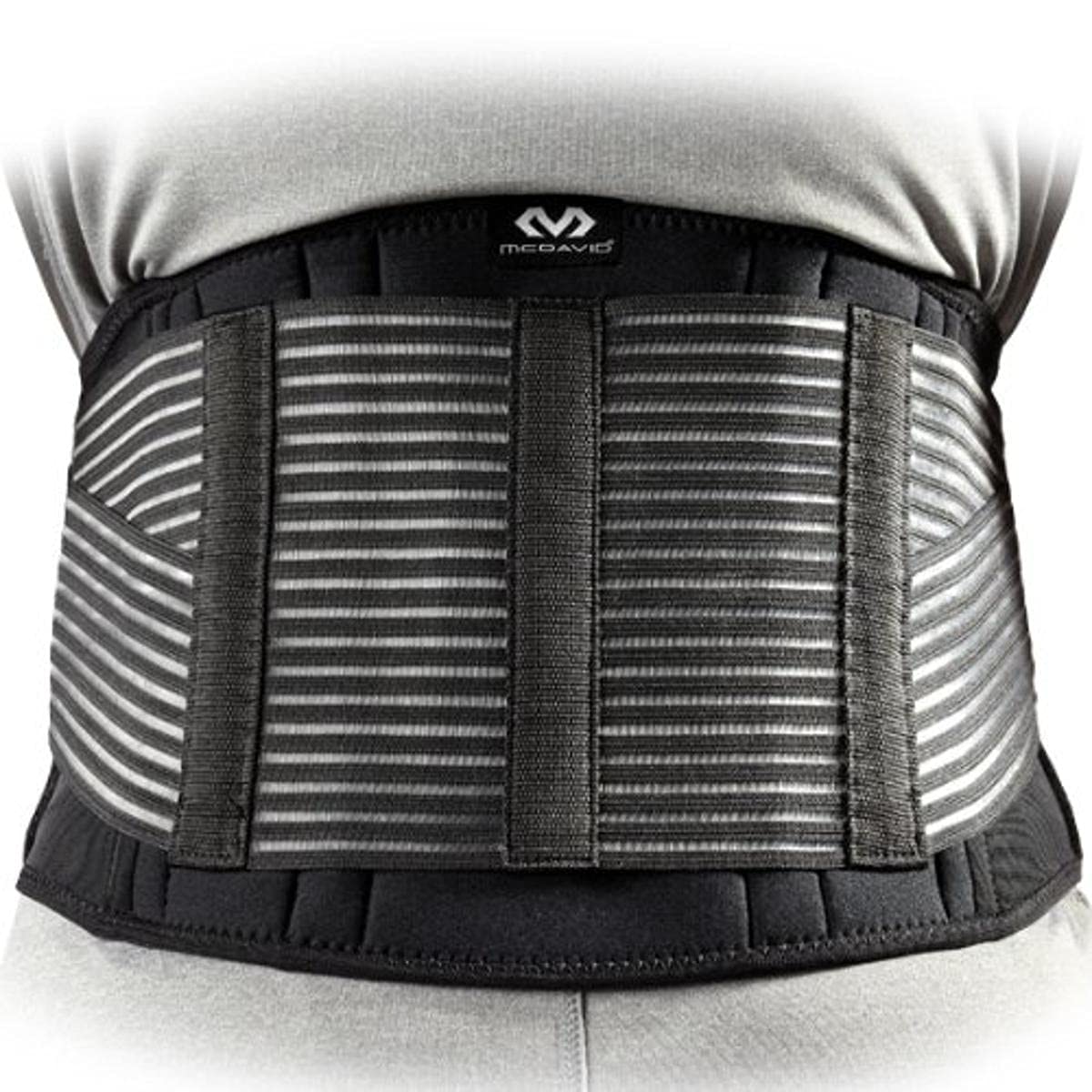 McDavid Back Support Belt - Adjustable Lumbar Support for Lower Back Pain Relief - Ideal for Weightlifting, Workouts & Posture Correction