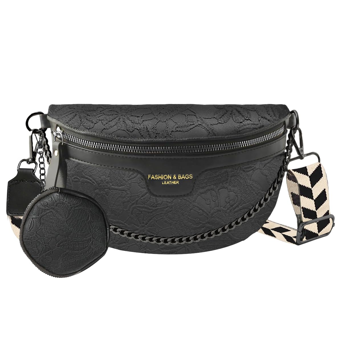PALAY® Women's Sling Bag & Coin Purse Set - Fashionable PU Leather Shoulder Bag with Chain Strap, Crossbody Phone Bag for Daily Use | Perfect for Shopping, Travel & Casual Outings