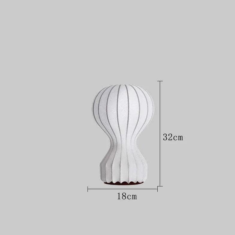 Minimalist White Round Balloon Table Lamp - Modern Home & Office Decor Lighting for Bedroom, Living Room, or Workspace