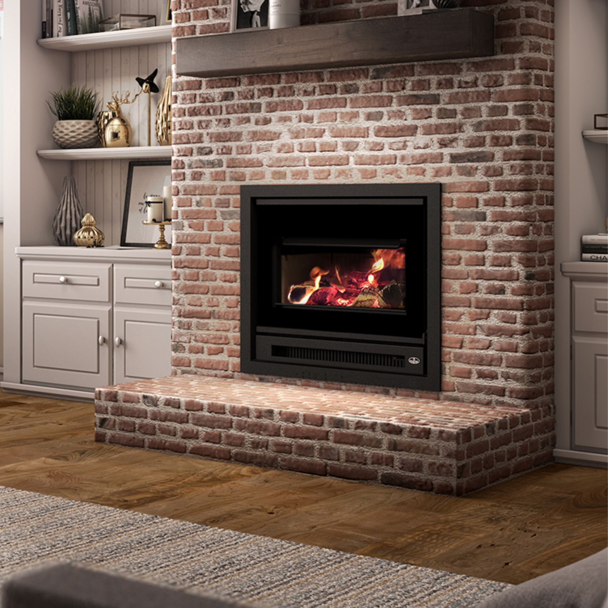 Osburn Inspire 2000 I EPA Certified Wood Burning Fireplace Insert Bundle - Efficient Home Heating for Living Rooms & Cabins