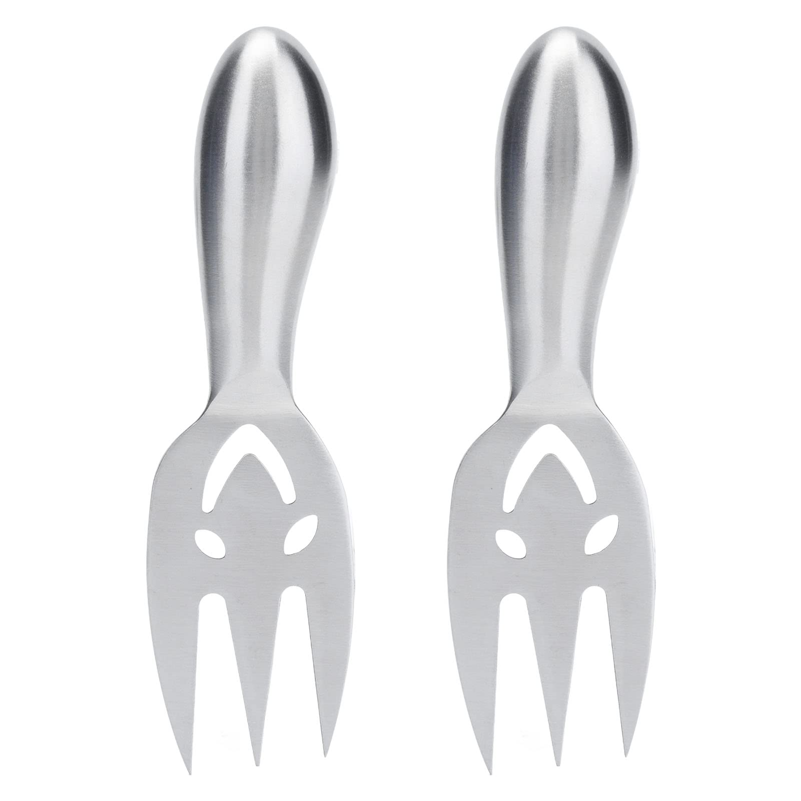 Premium Stainless Steel Cheese Forks Set - Elegant Appetizer Serving Utensils for Holiday Parties, Wine & Cheese Tastings, Charcuterie Boards & Entertaining