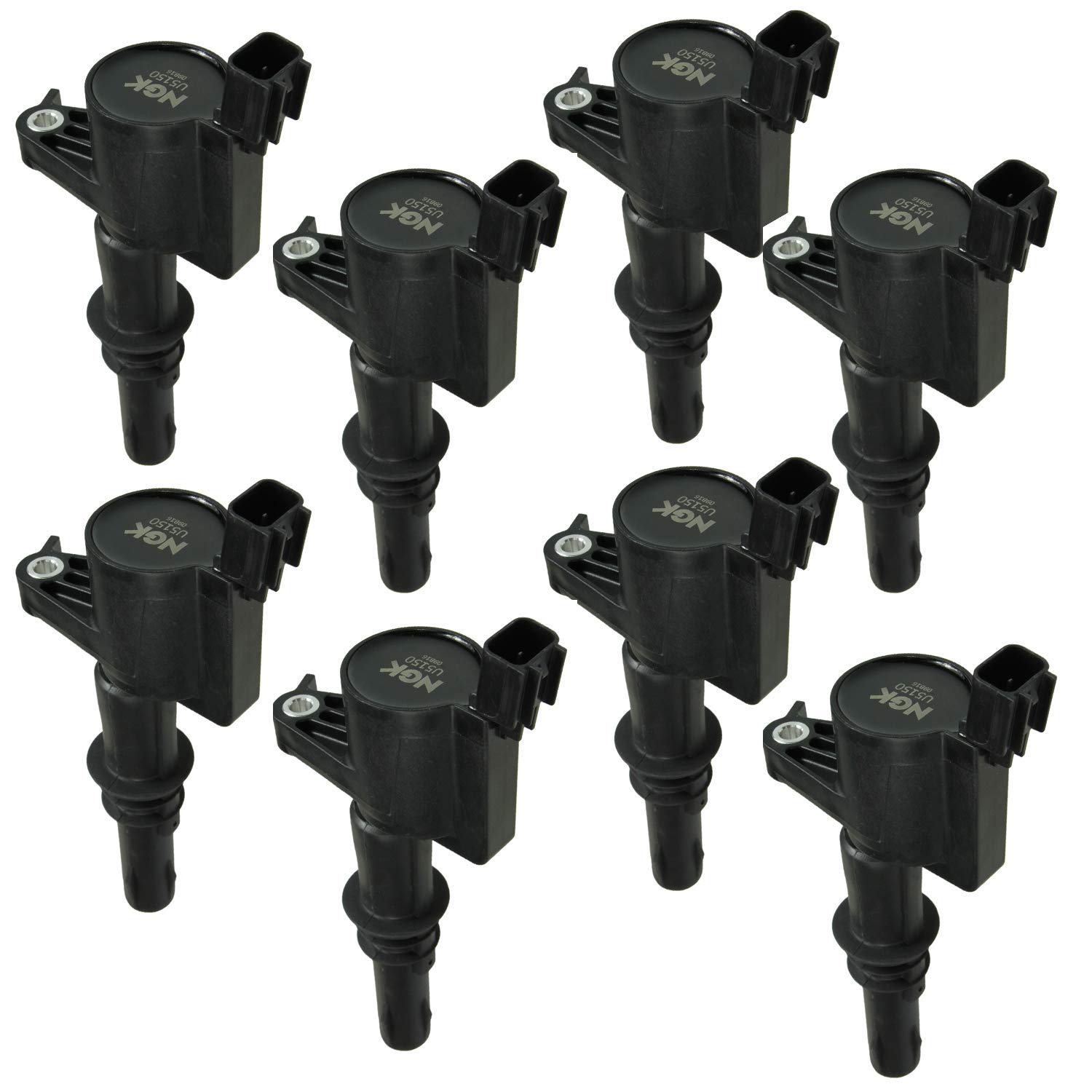 NGK U5150-8 (49171) Coil-On-Plug Ignition Coil - Pack of 8 - Compatible with Ford, Lincoln, Mercury Vehicles - High Performance Replacement for Smooth Engine Operation