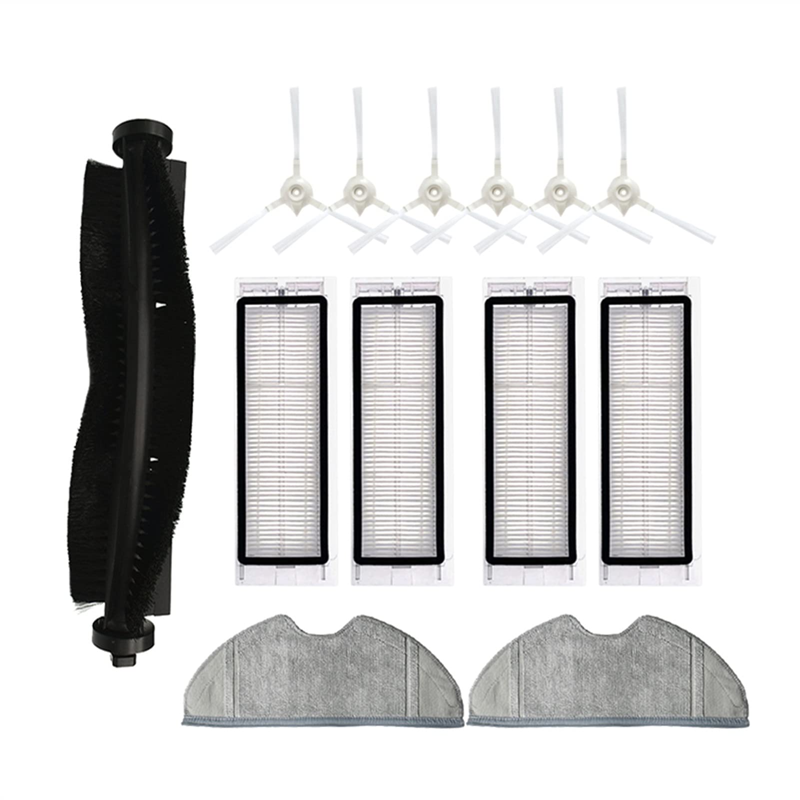 360 S5 S7 Robot Vacuum Cleaner Replacement Parts Kit - Side Brush, HEPA Filter, Roller Brush & Mop Cloth Accessories for Efficient Cleaning | Perfect for Pet Hair, Hardwood Floors & Daily Home Maintenance