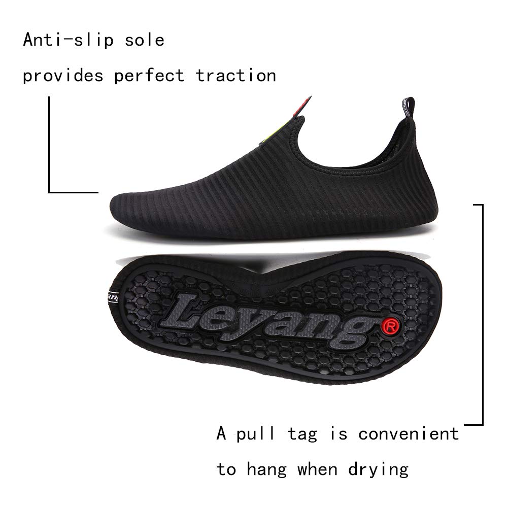 **Men's Women's Kids Quick-Dry Water Shoes - Barefoot Aqua Socks for Swimming, Beach, Yoga, Surfing & Aerobics - Lightweight & Comfortable for Outdoor Water Sports**