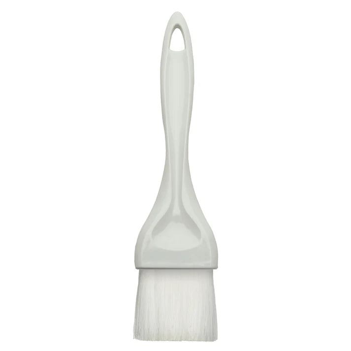 Winco 2-Pack Nylon Flat Pastry Brushes - White Bristles for Baking, Cooking & Cake Decorating - Perfect for Glazing, Buttering & Oil Application (NB 20)