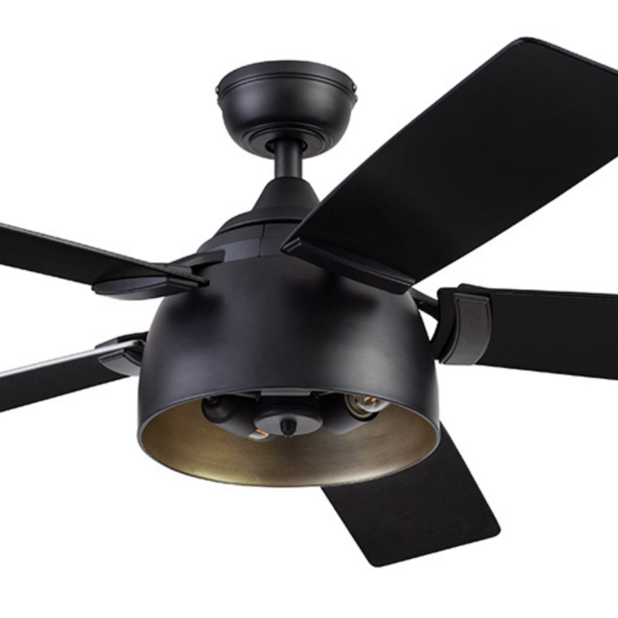 52 Inch Octavia Matte Black Ceiling Fan with Remote Control - Modern Cooling for Living Room, Bedroom & Outdoor Spaces