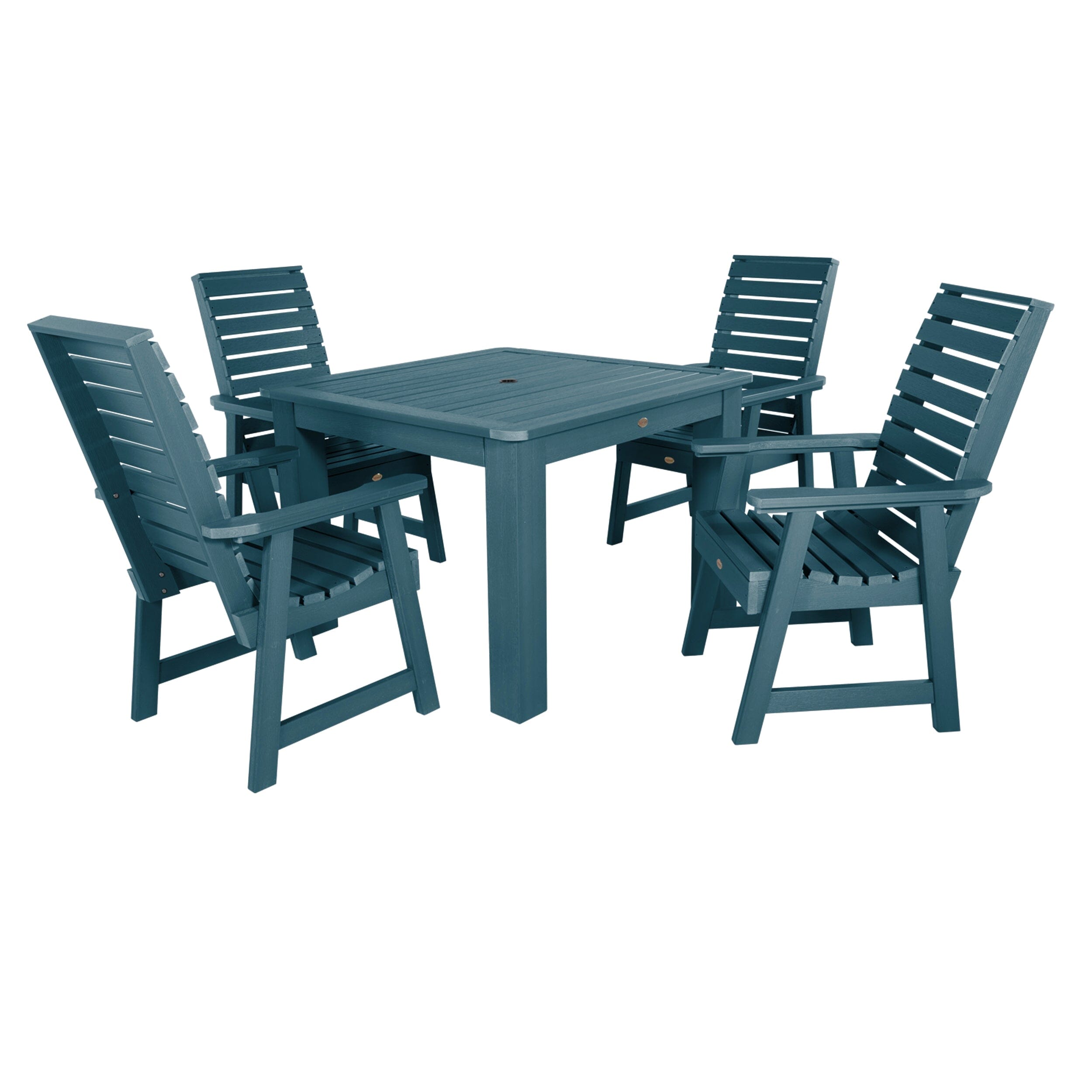 Weatherly 5-Piece Square Outdoor Dining Set 42