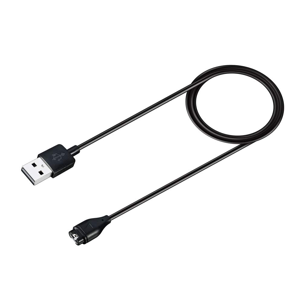 Garmin Forerunner 265/255/955/Solar Watch USB Charger Cable - 3.3ft Fast Charging Cord Compatible with Forerunner Series Smartwatches (Black) - Perfect for Running, Cycling & Outdoor Sports Charging