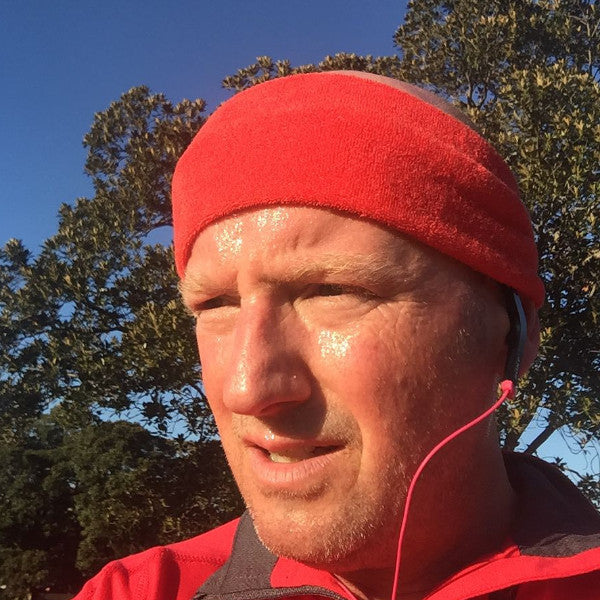 Red Terry Towel Headband for Women - Soft & Absorbent Hair Band for Workouts, Yoga, and Skincare - Adjustable & Stylish