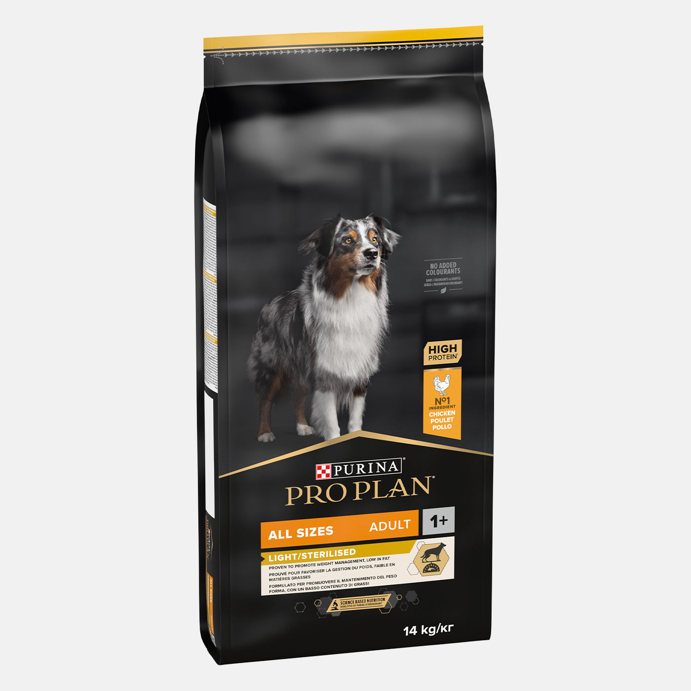 Purina Pro Plan Adult Sterilized Light Chicken Dry Dog Food - 14kg Bag for Weight Management & Healthy Digestion | Ideal for Spayed/Neutered Dogs