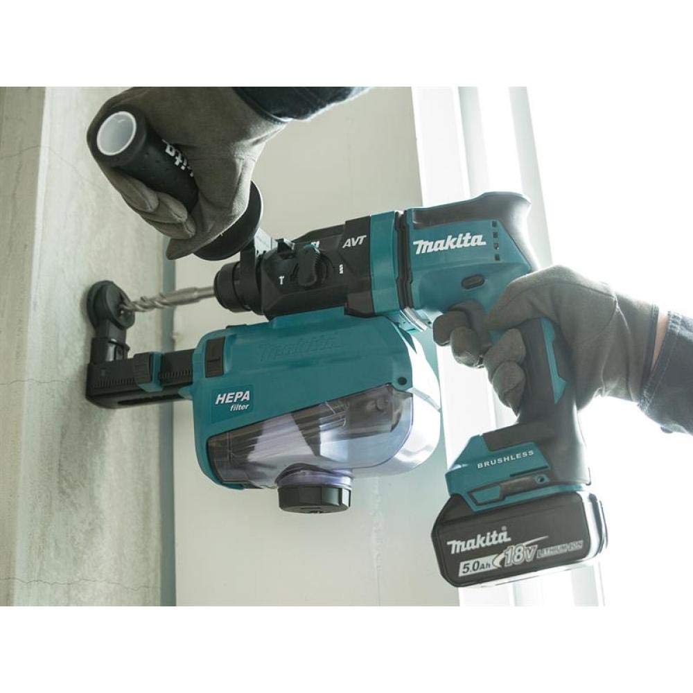 Makita DHR182ZJ 18V Cordless Rotary Hammer Drill - Heavy Duty Concrete Drilling for Construction, Masonry & DIY Projects