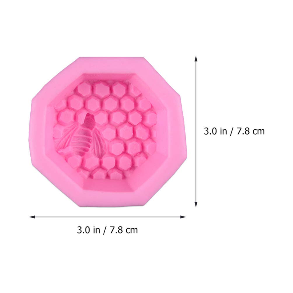 Hemoton 3-Piece Honeycomb Silicone Mold Set - Food-Grade Baking Molds for Chocolate, Fondant, Candy, Cake, Soap & Lotion Bars - Reusable Resin Craft Molds for DIY Home Decor & Gifts
