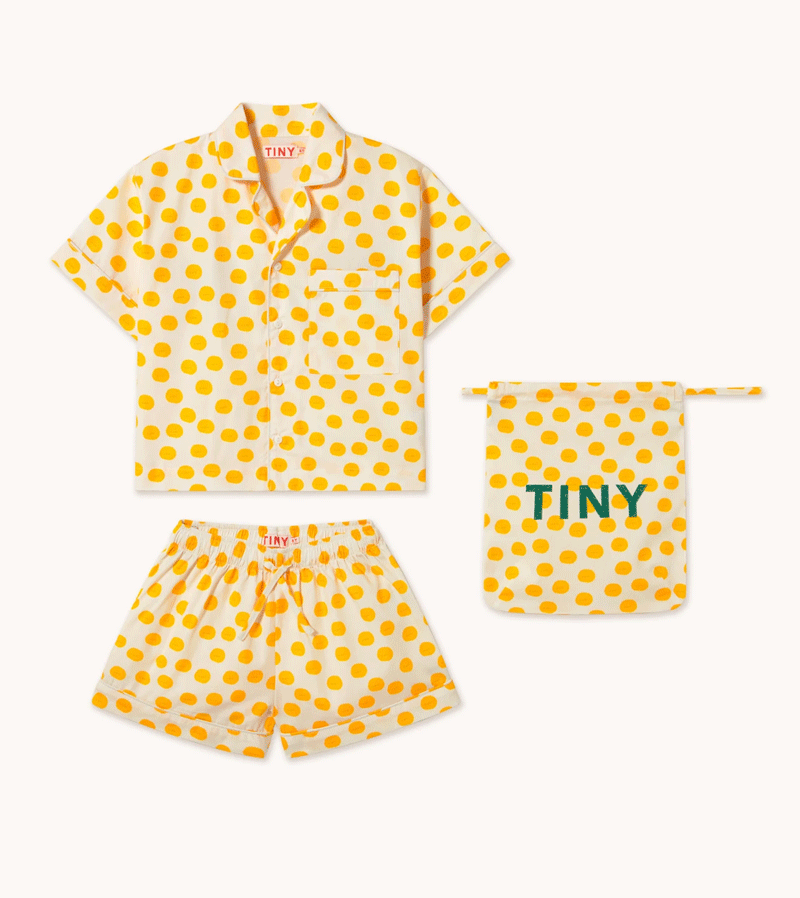 Tinycottons Boys' Sun Shirt and Shorts Set - UPF 50+ UV Protection Summer Outfit for Kids - Perfect for Beach, Pool, and Outdoor Play