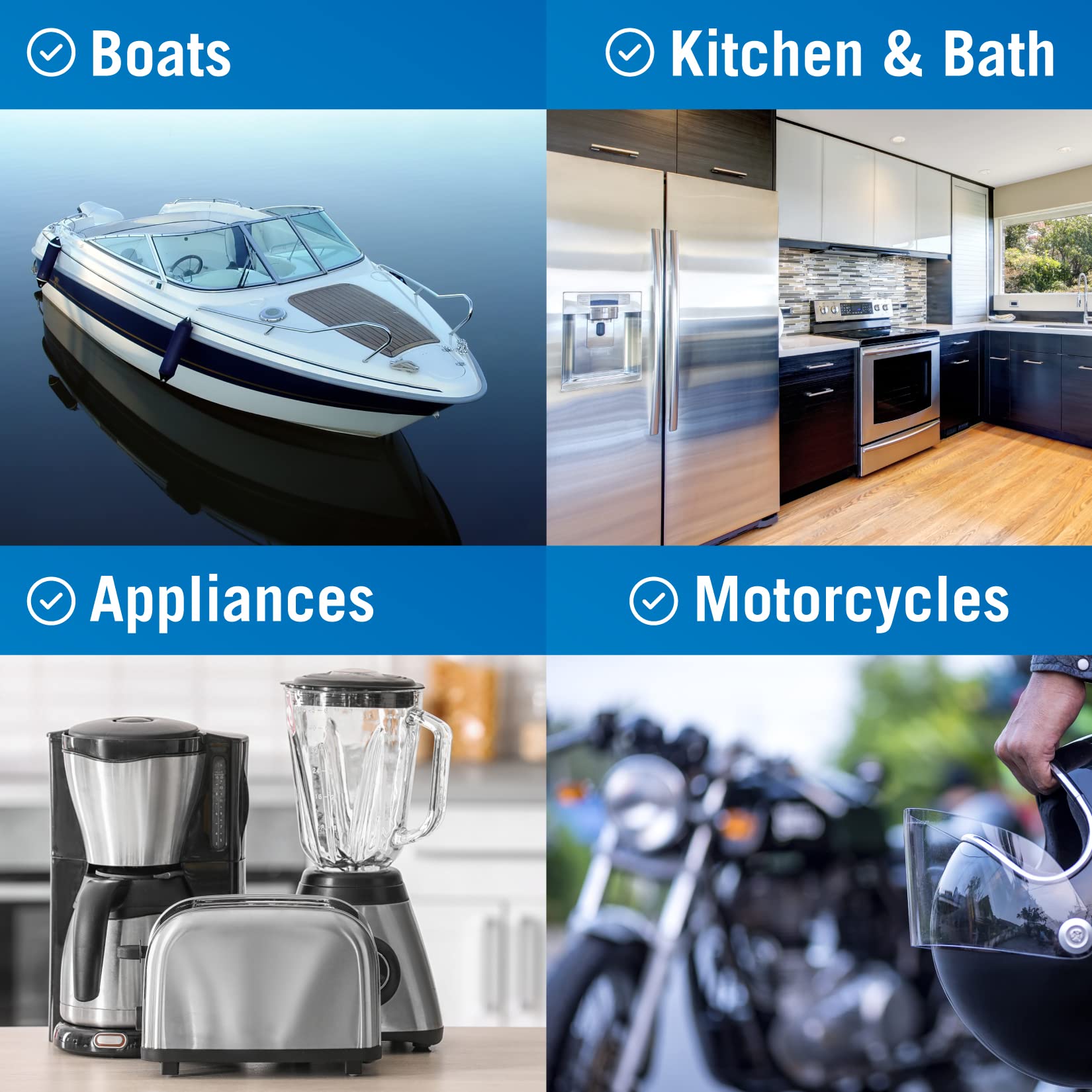Premium Metal Polish Cleaner - Chrome & Marine Grade for Boats, Cars, Aluminum & Stainless Steel | Restores Shine & Protects Surfaces | Ideal for Automotive, Marine & Household Metal Care