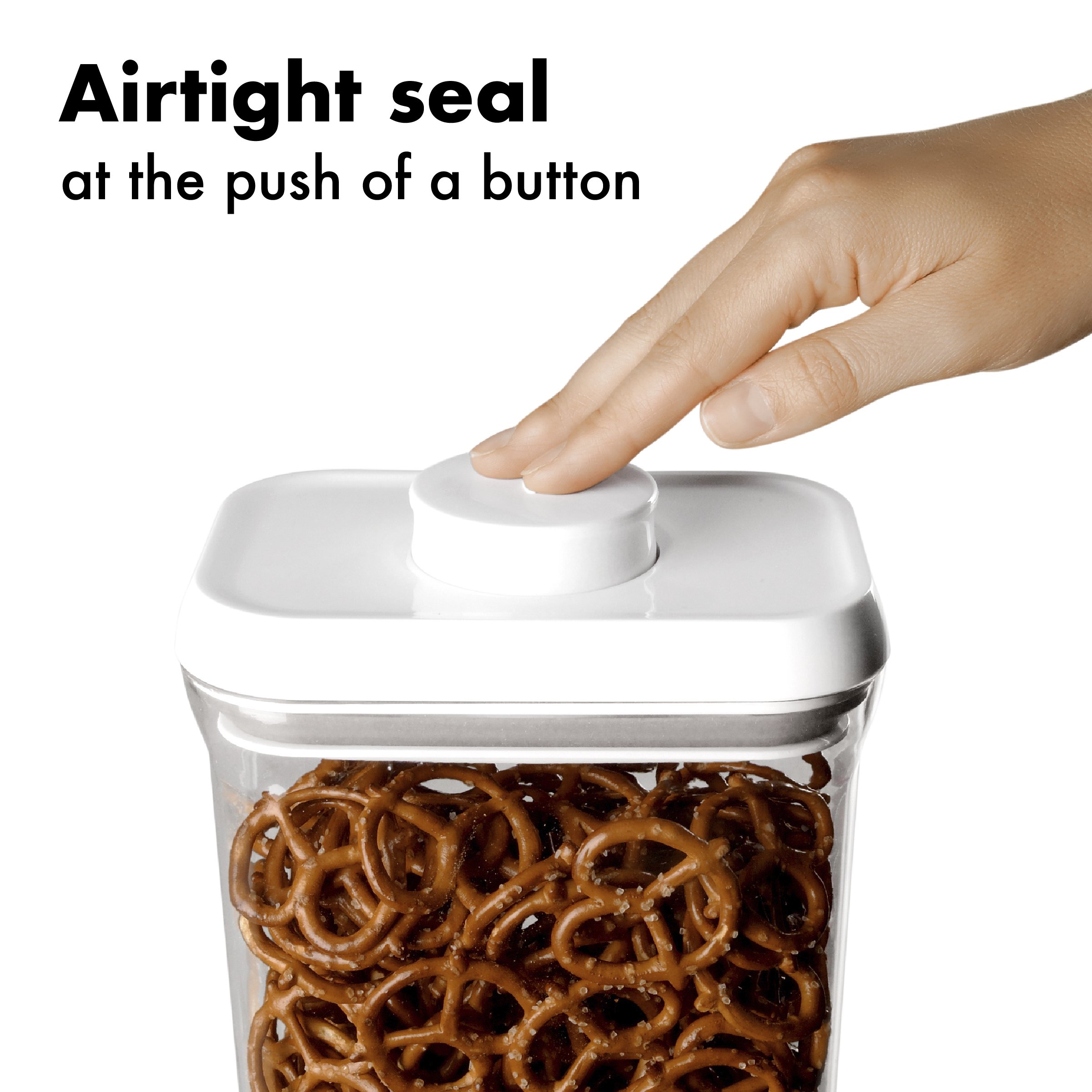 OXO Good Grips 10-Piece Airtight Food Storage POP Container Set - BPA-Free Kitchen Organization for Flour, Sugar, Coffee & Dry Goods - Space-Saving Stackable Design for Pantry & Countertop