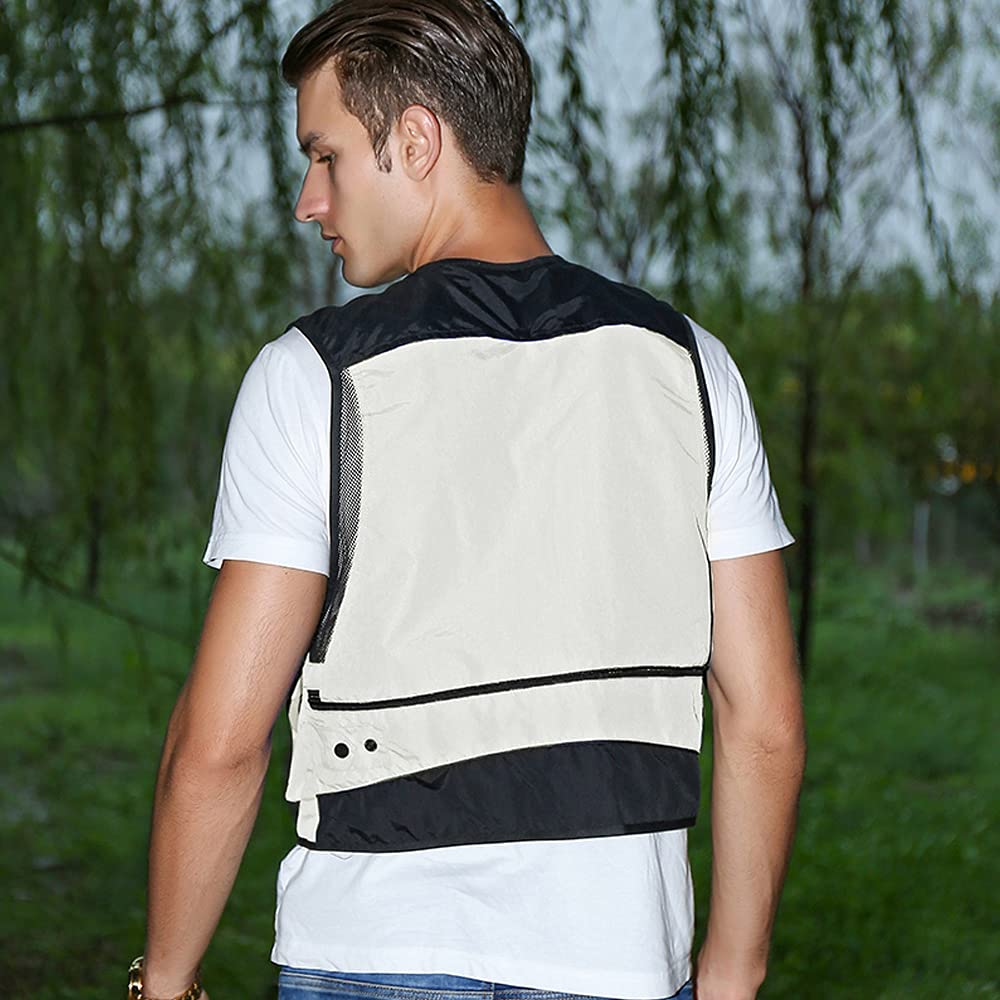 SHOOYING Men's & Women's Outdoor Fishing Vest with Multiple Pockets - Lightweight Travel Photography Vest for Hiking, Camping & Hunting (Ideal for Photographers & Outdoor Enthusiasts)
