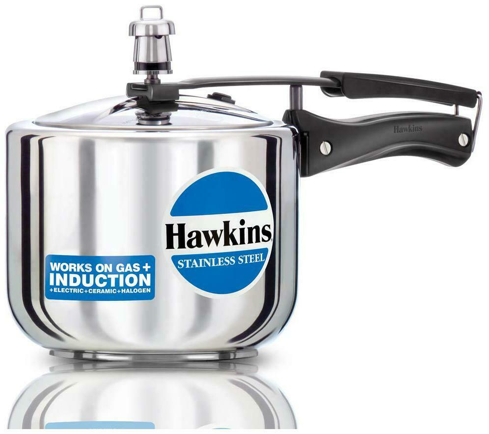 Hawkins HSS3T 3L Stainless Steel Pressure Cooker - Tall Design for Fast & Safe Cooking | Perfect for Soups, Stews, Rice & Meal Prep