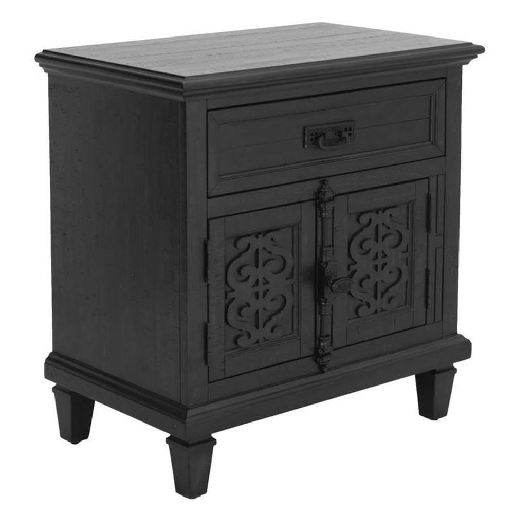 Best Quality Rustic Nightstand - Solid Wood Bedside Table for Bedroom Decor | Perfect for Home, Apartment, and Dorm Room