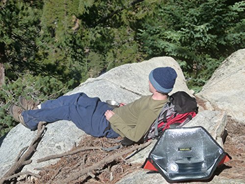 Portable Mini Solar Oven - Compact & Lightweight Outdoor Cooking Stove for Camping, Hiking, Picnics & Emergency Preparedness (Orange)