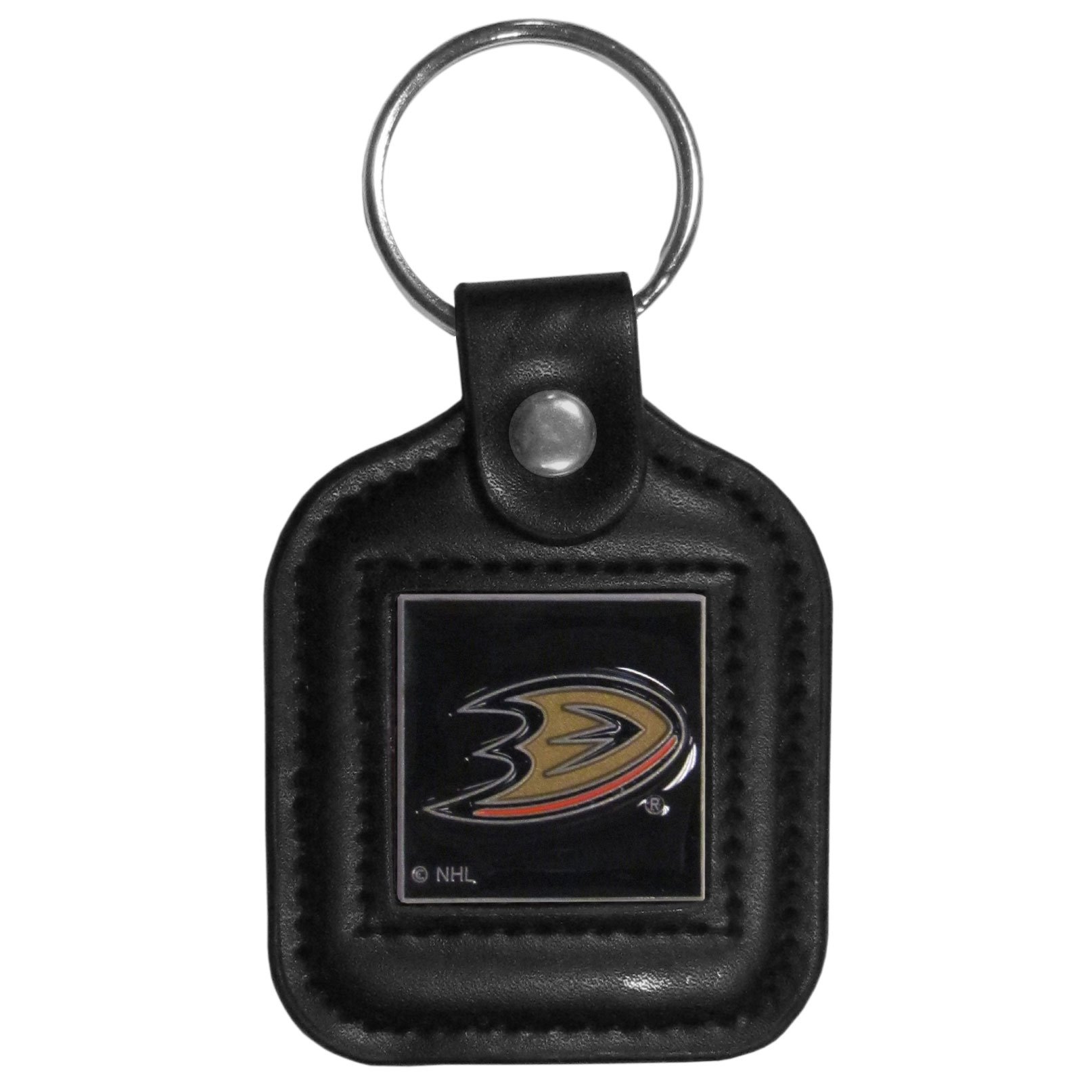 Genuine Leather NHL Keychain - Officially Licensed NHL Team Key Ring - Perfect for Sports Fans, Gifts, and Car Keys (Multiple Teams Available)